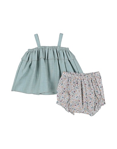 TEDDY & MINOU Completo Baby  Verde 100% Cotone organico