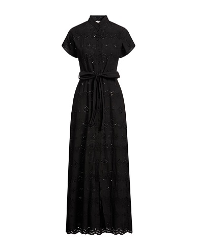 MC2 SAINT BARTH Long dress Black 100% Cotton