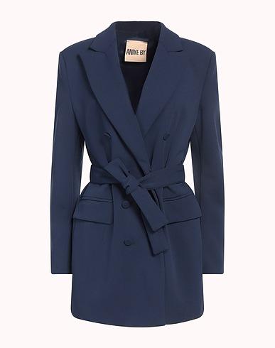 ANIYE BY Robe blazer Bleu marine 95% Polyester, 5% Élasthanne