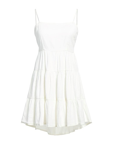 ONLY Short dress White 93% EcoVero™ viscose, 7% Polyester