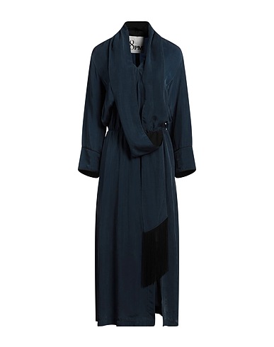 8PM Long dress Navy 100% Cupro, Polyester, Acetate