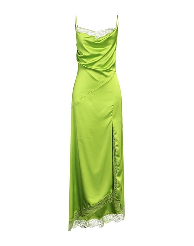 PINKO Long dress Lime green 100% Polyester