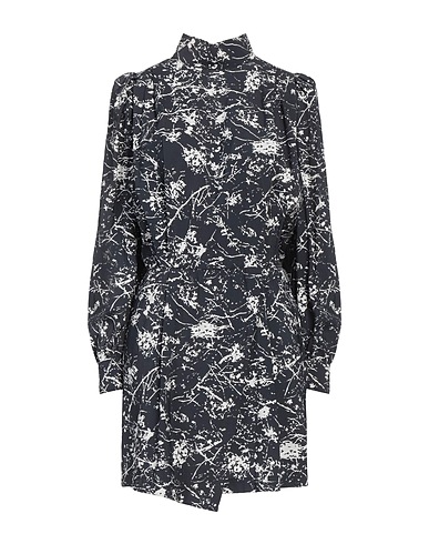 8PM Short dress Black 85% Rayon, 15% Polyester