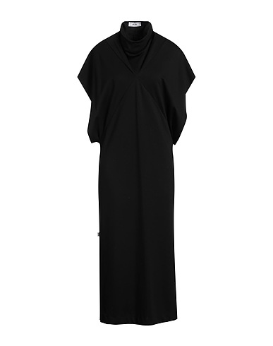 JIJIL Midi dress Black 60% Viscose, 35% Polyamide, 5% Elastane