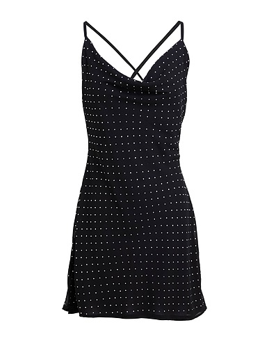 MISHA Vestito corto Nero 100% Poliestere