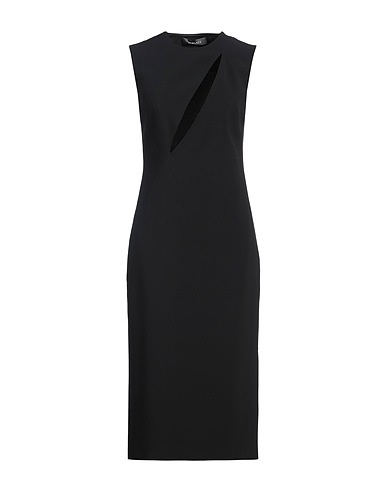 VERSACE Midi dress Black 74% Acetate, 26% Viscose