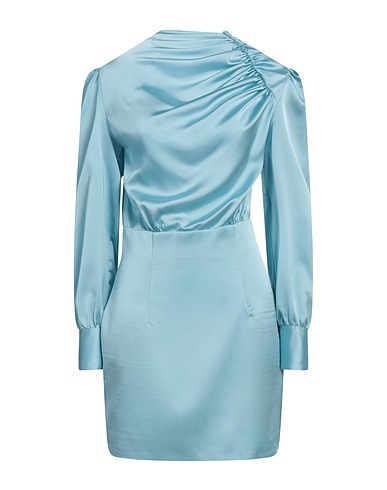 NINEMINUTES Sheath dress Sky blue 97% Polyester, 3% Elastane
