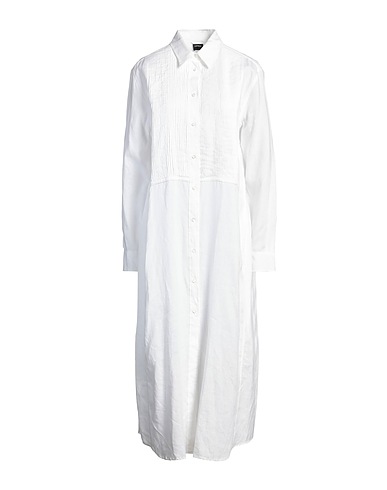 ASPESI Vestito chemisier Bianco 100% Lino