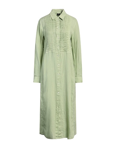 ASPESI Midi dress Light green 100% Linen