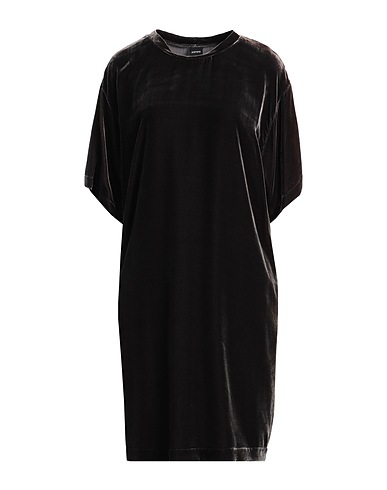 ASPESI Midi dress Charcoal 82% Viscose, 18% Silk