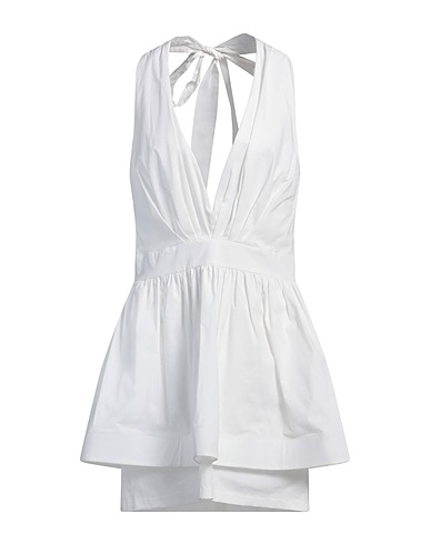 ACTUALEE Elegant dress White 97% Cotton, 3% Elastane