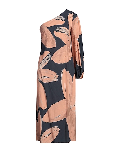 LIVIANA CONTI Midi dress 68% Cotton, 28% Polyamide, 4% Elastane