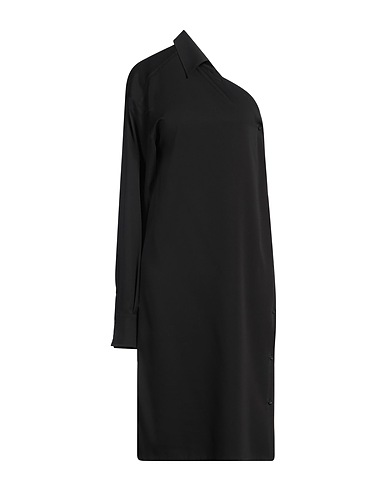 SPORTMAX Midi dress Black 93% Silk, 7% Elastane