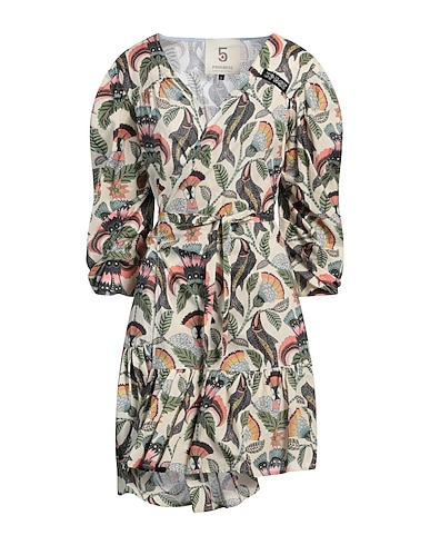 5 PROGRESS Short dress 100% Cotton