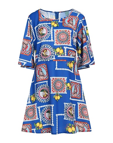 IL THE' DELLE 5 Short dress Blue 100% Polyester