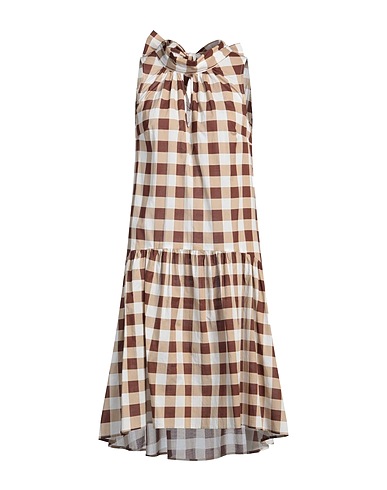CAMICETTASNOB Midi dress Brown 100% Cotton