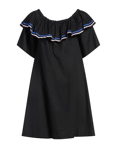 MARIUCCIA Vestito corto Nero 100% Cotone