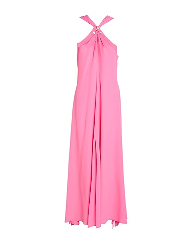 SIMONA CORSELLINI Long dress Pink 92% Polyester, 8% Elastane