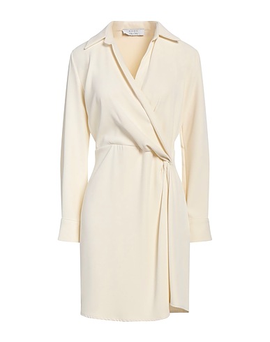 KAOS Short dress Ivory 96% Polyester, 4% Elastane