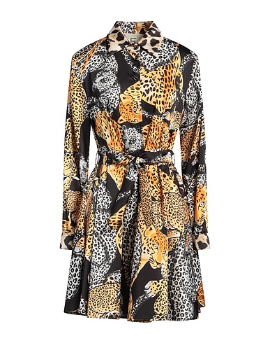 5 PROGRESS Shirt dress Yellow 100% Polyester