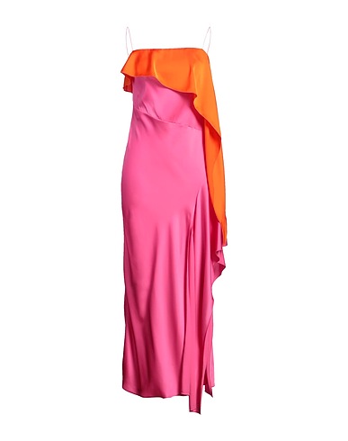 PINKO Long dress Fuchsia 94% Polyester, 6% Elastane