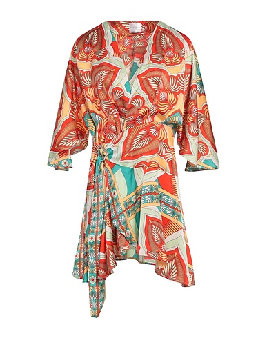 ANONYME DESIGNERS ミニワンピース・ドレス オレンジ ポリエステル 100%