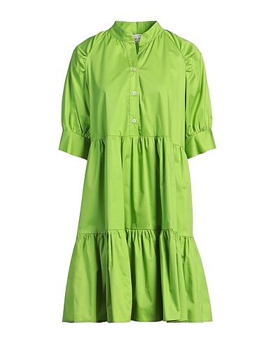 SHIRTAPORTER Shirt dress Green 100% Cotton