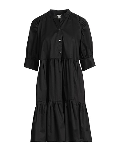 SHIRTAPORTER Shirt dress Black 100% Cotton