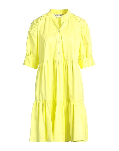 SHIRTAPORTER Shirt dress Yellow 100% Cotton