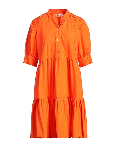 SHIRTAPORTER Shirt dress Orange 100% Cotton