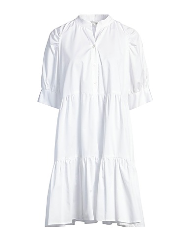 SHIRTAPORTER Shirt dress White 100% Cotton