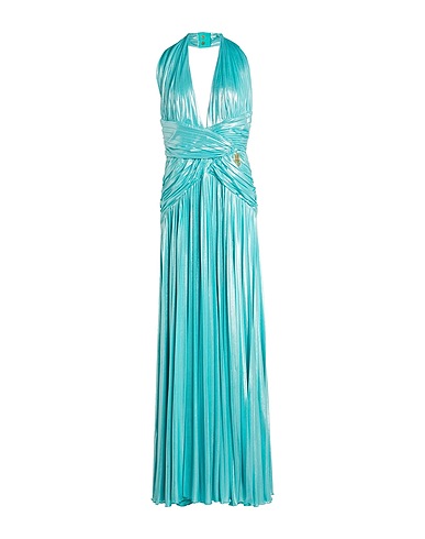 BABYLON Long dress Turquoise 95% Polyester, 5% Elastane