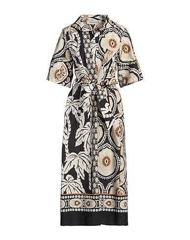 SHIRTAPORTER Midi dress Beige 100% Cotton