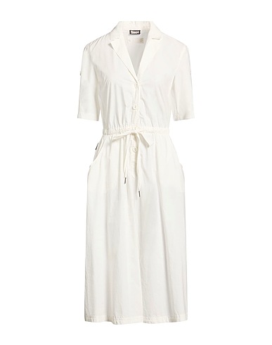 BLAUER. Midi dress Ivory 100% Cotton
