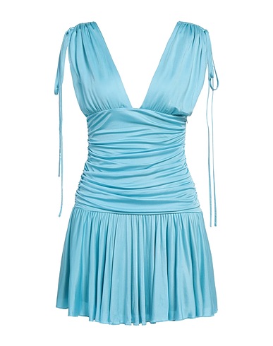 ANIYE BY Short dress Sky blue 100% Viscose, Polyester