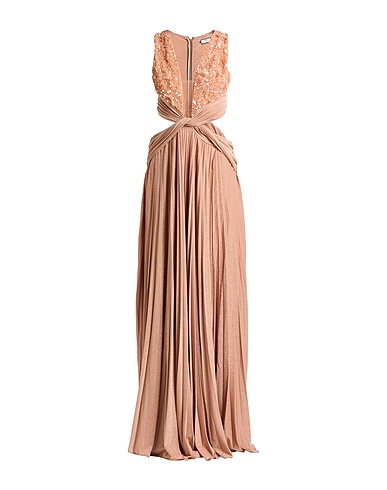 ELISABETTA FRANCHI Robe de cérémonie RED CARPET Vieux rose 63% Viscose, 17% Polyester, 15% Polyamide, 5% Élasthanne