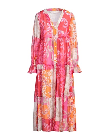 SHIRTAPORTER Hemdkleid Fuchsia 70% Baumwolle, 30% Seide
