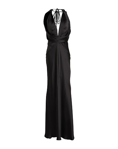 ACTUALEE Long dress Black 100% Polyester