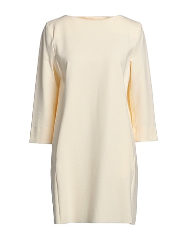 LIVIANA CONTI Short dress Cream 68% Viscose, 27% Polyamide, 5% Elastane