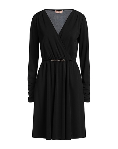 TWINSET Short dress Black 100% Polyester