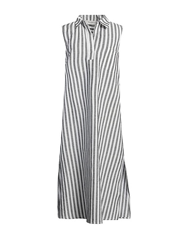 SHIRTAPORTER Long dress Grey 100% Linen
