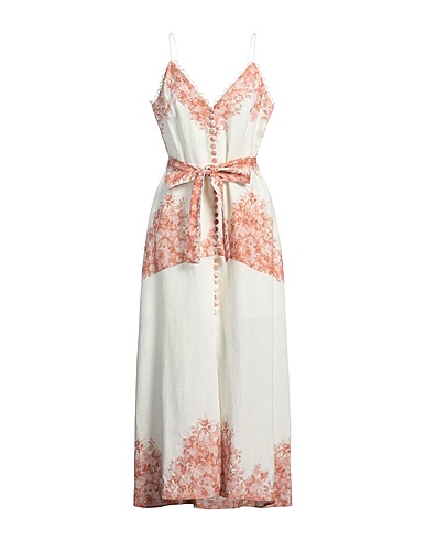 TWINSET Long dress Cream 100% Linen