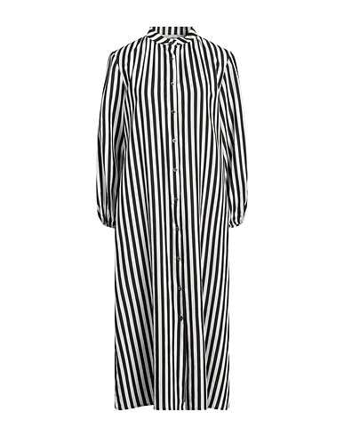 SHIRTAPORTER Midi dress Black 100% Viscose