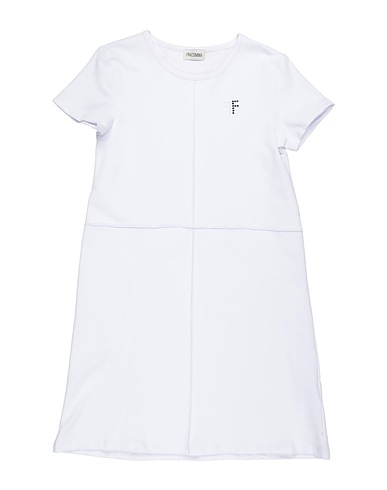 FRACOMINA MINI Dress White 95% Cotton, 5% Elastane