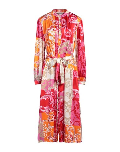 SHIRTAPORTER Midi dress Fuchsia 96% Silk, 4% Elastane