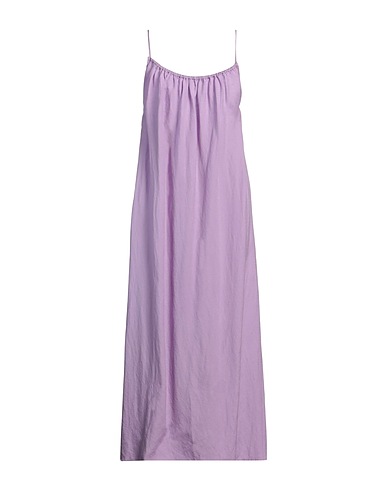 SUN 68 Long dress Lilac 52% Linen, 48% Viscose
