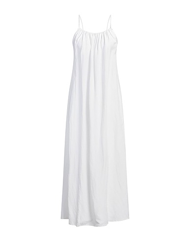 SUN 68 Vestito lungo Bianco 52% Lino, 48% Viscosa