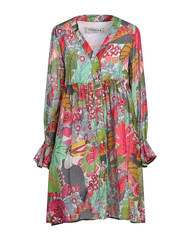 SHIRTAPORTER Shirt dress Green 100% Cotton