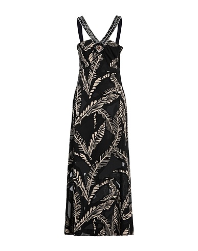 CLIPS Long dress Black 60% Viscose, 40% Polyester
