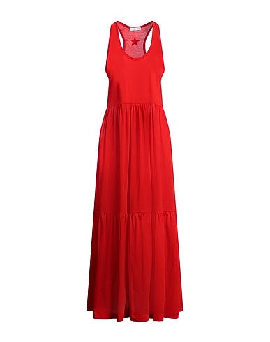 DOUUOD Long dress Red 100% Cotton